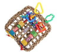 LOORGVEL Hanging Parrot for Macaw Cockatiel Parakeet Chewing and Climbing Plaything with Easy Install Hooks Safe Wear Resistant Material for Birdcage Foraging and Physical Activity