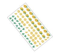 LOORGVEL Hawaiian Yellow Lemon Wall Sticker Self Adhesive PVC Decorative Decal for Bedroom Durable Citrus Room Wall Decor with Pattern and Saturated Color Easy to Apply