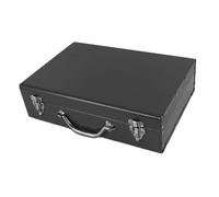 LOORGVEL Heavy Duty Portable Metal Toolbox with Handle Compact Small Tool Storage Organizer Box for Craftsman Multi-functional Iron Tool Organizer for Automotive Repairs and Home Use
