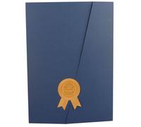 LOORGVEL Holder Convenient Cover Protective Paper Navy Certificate and Award with Detailed Workmanship or Storage Holding Certificates Graduation Party Marriage