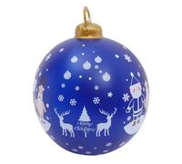 LOORGVEL Inflatable Christmas Decoration Christmas Decorations Jumbo Ornaments Large Ornaments Balls for outside Blue Pvc