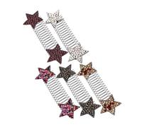 LOORGVEL Invisible Star Hair Clips 5pcs U Shape Hair Comb Pins Updo Styling Multi-colored Seamless Design
