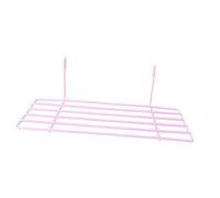 LOORGVEL Iron Pink Bird Cage Supply Decorative Parrot Stand Wall-mounted Iron Frame Perch Resting Platform Wear-resistant Bird Accessory for Parakeets