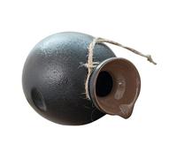 LOORGVEL Japanese Style Ceramic Sake Kettle Lightweight Food-Grade Reusable Wine Flask with Mouth Design for Sake Lovers and Entertaining