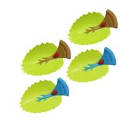 LOORGVEL Kids Faucet Extenders and Guide Extensions for Toddlers, Blue and Brown Plastic, Safe Water Flow Channel for Bathroom and Kitchen, 4pcs Set