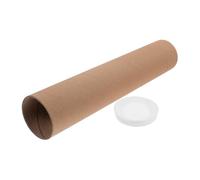 LOORGVEL Kraft Paper Cardboard Tube Poster Storage Tube for Artists DIY Crafts Document Organizer 6.5cm Inner Diameter 3mm Thickness for Artworks and Blueprints