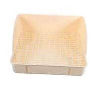 LOORGVEL Large Pet Rabbit Litter Box with Low Entrance for Easy Access Washable Tray Design for Fresh Air and Hygiene Suitable for Bunny Guinea Pig Hamster Rat and Animals Training