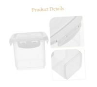 LOORGVEL Leakproof Reusable Yogurt Fermenting Storage Box Airtight Bread and Beans Container Plastic Food Storage Bin for Kitchen Fresh Keeping