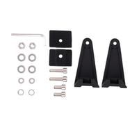 LOORGVEL LED Light Bar Side Brackets with Vibration Gaskets Car Work Lamp Mounting Holder for Off Road Trucks Raise Light Bar Height to Prevent Scratches