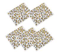 LOORGVEL Leopard Print Temporary Stickers 6 Sheets Fake Transfer Paper for Gym, Carnival and Photo Sessions