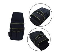 LOORGVEL Lightweight Oxford Cloth Electrician Waist Bag with Multi Pockets Adjustable Waist Belt Electrical Maintenance Tool Pouch for Repair Tools Storage