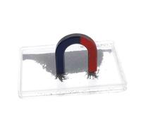 LOORGVEL Magnetic Field Iron Powder Box with Iron Shavings for Physics Teaching Device Portable Science Instrument for Demonstrating and Mapping Magnetic Lines Essential Educational Tool