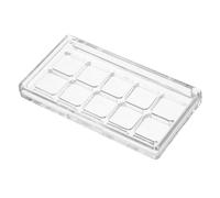LOORGVEL Makeup Packaging Box Lipstick Paint Palette Empty Makeup Tray Eyeshadow Mold Travel Eyeshadow Palette Mini Pigment Tray Plastic Transparent