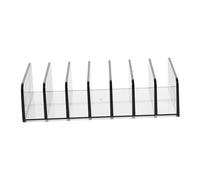 LOORGVEL Makeup Storage Rack Cosmetic Compartment Organizer Rack 17X8.5X4Cm Acrylic Desktop Organizer for Women Creative Space-Saving Cosmetics Display for Dressing Table
