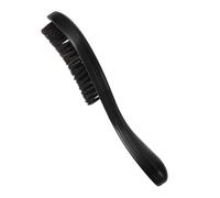 LOORGVEL Men S Beard Grooming Brush with Wood Handle Stiff Boar Bristle Detangling Brush for Shaping and Styling Hair Portable Small for Travel Suitable for All Beard Lengths