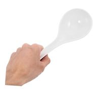 LOORGVEL Microwave Dishwasher Safe Long Handle Porcelain Soup Spoon with Steel-Wrapped Grip Bone China Ceramic Asian Ladle for Ramen Noodles Dumplings and Traditional Soups
