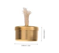 LOORGVEL Mini Copper Alcohol Stove Portable Tabletop Alcohol Burner Lamp for Laboratory Use Stable Combustion Compact Design for Camping Picnic and Outdoor Adventures
