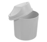 LOORGVEL Mini Trash Can with Rotating Lid for Desk Compact Desktop Waste Bin for Office Bedroom and Vanity Modern Small Trash Basket for Food Scraps Management