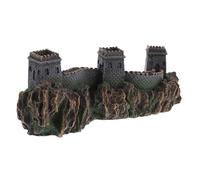 LOORGVEL Miniature Great Wall China Model Figurine Handcrafted Bridge of China Statue Unique Architectural Ornament for Fish Tank Aquarium Landscape Decoration Symbolic Chinese Culture