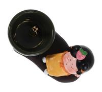 LOORGVEL Minimalist Chinese Dynasty Ceramic Incense Holder with Handcrafted Lady Design Versatile Aromatherapy Burner for Sticks and Cones Vintage Craft for Yoga Meditation Home and Office
