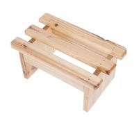 LOORGVEL Multipurpose Wooden Bath Footrest Stool for Sauna and Steam Lightweight Foot Support for Adults for Pedicure Shops and Home Bathroom Use