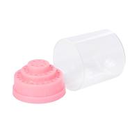 LOORGVEL Nail Bit Holder Storage Box Pink Plastic Manicure Drill Bits Organizer for Professional and Home Use Protective Manicure Polishing Machine Accessory