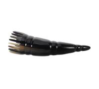 LOORGVEL Natural Ox Horn Hair Comb Large Pointed Design Static Scalp Massage Tool Handcrafted for Hair Detangling Gua Sha Therapy Durable Natural Material