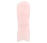 LOORGVEL Natural Rose Quartz Gua Sha Facial Massage Tool, Portable Crystal Face Scraper for Skin Care and Muscle Relief, Fish-Shaped Guasha Stone for Facial and Neck Use