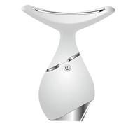 LOORGVEL Neck Wrinkle Remove Machine Neck Care Machine USB Charging Anti-Wrinkle Massager for Promoting Blood Circulation White ABS Beauty Instrument and Anti-Aging at Home