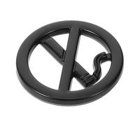 LOORGVEL No Smoking Metal Labels for You of Anti Oh Smokeless Warning Thank Decal and Beware Please Symbol outside Not Material Sign Wear-resistant Stickers No Smoking Car Stickers Black