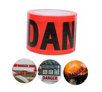 LOORGVEL Non-adhesive Red Danger Tape for Safety Warning Crime Scene Halloween Party Flexible Multipurpose Caution Tape to Highlight Hazards and Secure Areas