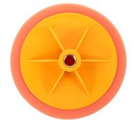 LOORGVEL Orange Foam Car Polishing Pad with Drill Polisher Attachment Waxing and Buffing Sponge for Auto Detailing Versatile Applicator for Smooth Glossy Finish