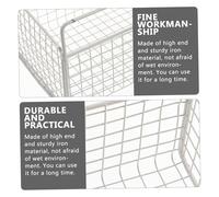 LOORGVEL Over Cabinet Door Basket Organizer Sturdy Iron Hanging Storage Rack for Kitchen Bathroom Hotel Use Moisture-resistant Sundries Storage