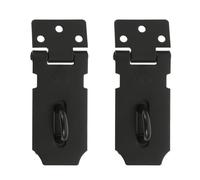 LOORGVEL Padlock Clasp Hasp Latch Door Lock 2 Sets Stainless Steel with Screws for Sliding Doors and Storage Units