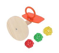LOORGVEL Parrot Basketball Hoop Plastic Bird Training Educating for Budgies Lovebirds and Parrots Mini Basketball Stand with Balls Random Color Random Color