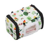 LOORGVEL Parrot Warm Cotton Nest House Bird Hammock Bed Hanging Chain for Cage Plush Hideaway Winter Warmth Parakeet Sleeping Hut