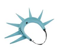 LOORGVEL Patriotic Statue of Liberty Headband with Torch Unique Festival Headpiece for Independence Day National Holiday Costume Accessory Iconic Lady Crown Hair Hoop for Celebrations