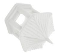 LOORGVEL Pavilion Figurine Ornament Ceramic Craft Hexagonal 2.79x2.44x2.16in Classic Design Smooth Surface Decorative for Fish Tank Office Desktop Décor