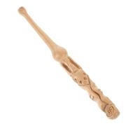 LOORGVEL Peach Fungus Spoon Carved Ear Cleaner Wood Earwax Removal Tool Portable Ear Scoop for Household Use for Boys and Girls