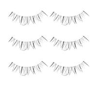 LOORGVEL Pearl False Eyelashes Volume Wispy Cluster Lashes for Women Natural Curly Faux Eyelashes Dramatic Fake Lashes for Cosplay Parties Halloween