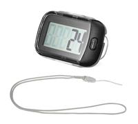LOORGVEL Pedometer with Waist Clip and Hanging Rope Portable Step Counter for Walking and Running Simple One-button Operation Accurate Steps and Miles Tracker for Seniors and Fitness