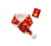 LOORGVEL Pet Scarf Year Decorative Puppy and Kitten Triangle Collar Warm Winter Bandana for Cats and Dogs Comfortable Neck Protection Party Accessory
