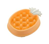 LOORGVEL Pineapple-shaped Slow Feeding Bowl for Dogs and Cats Pet Feeder with Smooth Rounded Edges Suitable for Wet and Dry Food to Prevent Rapid Eating and Reduce Bloating