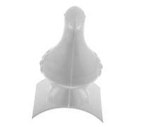 LOORGVEL Plastic Pigeon Ornament and Small Artificial Bird Figurine White Resin Miniature Peace Dove Roof Decoration for Traditional Chinese Style Outdoor Home Garden