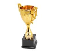 LOORGVEL Plastic Trophy Award Gold Realistic Game Prize for Competitions Talent Shows Party Favours and Recess Activities Durable Smooth Surface Design