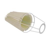 LOORGVEL Pleated Texture Hanging Lamp Shade Simple Style Decorative Ceiling Cover for Warm Diffuse Lighting Durable Handmade Design Beige Easy to Install for Home Elegance