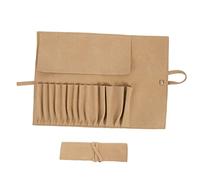 LOORGVEL Portable Rolling Makeup Brush Case Pouch Lightweight Cosmetic Storage Organizer for Travel Makeup Brush Accessory Holder with Compact Design and Extra Bag for Cosmetics Protection