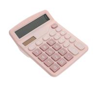 LOORGVEL Portable Solar Dual Power Basic Calculator with LCD Display for Students Office and Home Use Multi Function Computing Tool for Addition Subtraction Multiplication Division