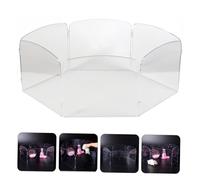 LOORGVEL Portable Transparent Plastic Pet Playpen Fence for Small Animals Indoor Outdoor Hamster Safety Enclosure with Panels Easy to Install Playground for Hamsters Squirrels Reptiles and