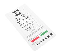LOORGVEL Pvc Eye Chart Visual Testing Chart Set for Wall Mount, Portable Break-proof Eye Exam Tool for Home and Classroom Use